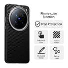 For vivo X200 Pro mini Carbon Fiber Series IMD Phone Case(Black) - 2