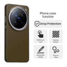 For vivo X200 Pro mini Carbon Fiber Series IMD Phone Case(Brown) - 2