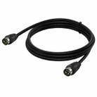 MD DIN 4 Pin Male to Male AC/DC Power Audio Adapter Cable, Length:0.5m(Black) - 1