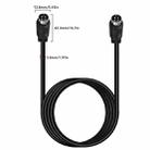 MD DIN 4 Pin Male to Male AC/DC Power Audio Adapter Cable, Length:0.5m(Black) - 3