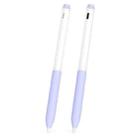 For Redmi Smart Pen Transparent Jelly Series Stylus Pen Silicone Protective Cover(Lavender Purple) - 1