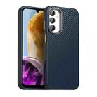 For Samsung Galaxy F55 5G Carbon Fiber Series IMD Phone Case(Blue) - 1