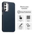 For Samsung Galaxy F55 5G Carbon Fiber Series IMD Phone Case(Blue) - 2