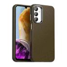 For Samsung Galaxy F55 5G Carbon Fiber Series IMD Phone Case(Brown) - 1