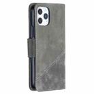For iPhone 12 mini Matching Color Crocodile Texture Horizontal Flip PU Leather Case with Wallet & Holder & Card Slots(Grey) - 3