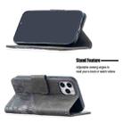 For iPhone 12 mini Matching Color Crocodile Texture Horizontal Flip PU Leather Case with Wallet & Holder & Card Slots(Grey) - 5