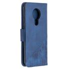 For Nokia 5.3 Matching Color Crocodile Texture Horizontal Flip PU Leather Case with Wallet & Holder & Card Slots(Blue) - 3