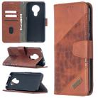 For Nokia 5.3 Matching Color Crocodile Texture Horizontal Flip PU Leather Case with Wallet & Holder & Card Slots(Brown) - 1