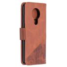 For Nokia 5.3 Matching Color Crocodile Texture Horizontal Flip PU Leather Case with Wallet & Holder & Card Slots(Brown) - 3