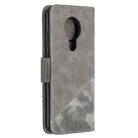 For Nokia 5.3 Matching Color Crocodile Texture Horizontal Flip PU Leather Case with Wallet & Holder & Card Slots(Grey) - 3