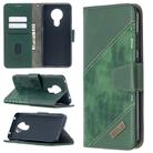 For Nokia 5.3 Matching Color Crocodile Texture Horizontal Flip PU Leather Case with Wallet & Holder & Card Slots(Green) - 1