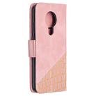 For Nokia 5.3 Matching Color Crocodile Texture Horizontal Flip PU Leather Case with Wallet & Holder & Card Slots(Rose Gold) - 3