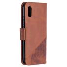 For Xiaomi Redmi 9A Matching Color Crocodile Texture Horizontal Flip PU Leather Case with Wallet & Holder & Card Slots(Brown) - 3