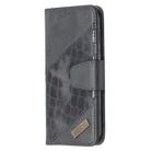 For Huawei Y5(2019) Matching Color Crocodile Texture Horizontal Flip PU Leather Case with Wallet & Holder & Card Slots(Black) - 2