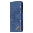 For Huawei Y5(2019) Matching Color Crocodile Texture Horizontal Flip PU Leather Case with Wallet & Holder & Card Slots(Blue) - 2