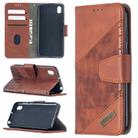 For Huawei Y5(2019) Matching Color Crocodile Texture Horizontal Flip PU Leather Case with Wallet & Holder & Card Slots(Brown) - 1