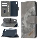 For Huawei Y5(2019) Matching Color Crocodile Texture Horizontal Flip PU Leather Case with Wallet & Holder & Card Slots(Grey) - 1