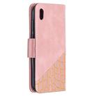 For Huawei Y5(2019) Matching Color Crocodile Texture Horizontal Flip PU Leather Case with Wallet & Holder & Card Slots(Rose Gold) - 3