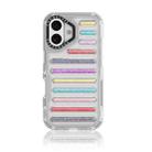 For iPhone 16 Capsule Glitter TPU Hybrid PC Airbag Phone Case(Mixed Color) - 1