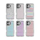 For iPhone 16 Capsule Glitter TPU Hybrid PC Airbag Phone Case(Mixed Color) - 2