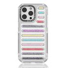 For iPhone 15 Pro Max Capsule Glitter TPU Hybrid PC Airbag Phone Case(Mixed Color) - 1