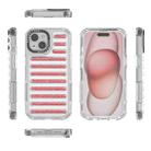For iPhone 15 Pro Capsule Glitter TPU Hybrid PC Airbag Phone Case(Blue) - 3