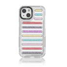For iPhone 14 / 13 Capsule Glitter TPU Hybrid PC Airbag Phone Case(Mixed Color) - 1