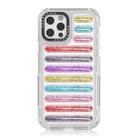 For iPhone 12 Pro Max Capsule Glitter TPU Hybrid PC Airbag Phone Case(Mixed Color) - 1