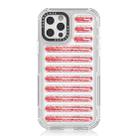 For iPhone 12 Pro Max Capsule Glitter TPU Hybrid PC Airbag Phone Case(Red) - 1