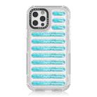 For iPhone 12 Pro Max Capsule Glitter TPU Hybrid PC Airbag Phone Case(Blue) - 1