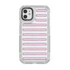 For iPhone 11 Capsule Glitter TPU Hybrid PC Airbag Phone Case(Pink) - 1