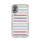 For iPhone XS / X Capsule Glitter TPU Hybrid PC Airbag Phone Case(Mixed Color) - 1