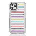 For iPhone 11 Pro Max Capsule Glitter TPU Hybrid PC Airbag Phone Case(Mixed Color) - 1