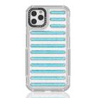 For iPhone 11 Pro Max Capsule Glitter TPU Hybrid PC Airbag Phone Case(Blue) - 1