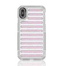 For iPhone XS Max Capsule Glitter TPU Hybrid PC Airbag Phone Case(Pink) - 1