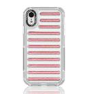 For iPhone XR Capsule Glitter TPU Hybrid PC Airbag Phone Case(Red) - 1