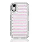 For iPhone XR Capsule Glitter TPU Hybrid PC Airbag Phone Case(Pink) - 1