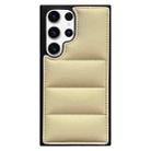 For Samsung Galaxy S24 Ultra 5G Cotton Filling Eiderdown Airbag Phone Case(Beige) - 1