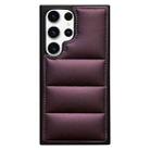 For Samsung Galaxy S24 Ultra 5G Cotton Filling Eiderdown Airbag Phone Case(Purple) - 1