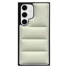 For Samsung Galaxy S24 5G Cotton Filling Eiderdown Airbag Phone Case(White) - 1