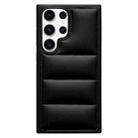 For Samsung Galaxy S23 Ultra 5G Cotton Filling Eiderdown Airbag Phone Case(Black) - 1