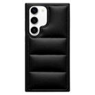 For Samsung Galaxy S22 5G Cotton Filling Eiderdown Airbag Phone Case(Black) - 1