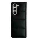 For Samsung Galaxy Z Fold5 Cotton Filling Eiderdown Airbag Phone Case(Black) - 1