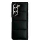 For Samsung Galaxy Z Fold6 Cotton Filling Eiderdown Airbag Phone Case(Black) - 1