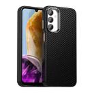 For Samsung Galaxy M55 5G Carbon Fiber Series IMD Phone Case(Black) - 1