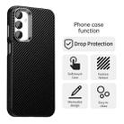 For Samsung Galaxy M55 5G Carbon Fiber Series IMD Phone Case(Black) - 2