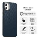 For Samsung Galaxy M05 Carbon Fiber Series IMD Phone Case(Blue) - 2