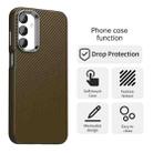 For Samsung Galaxy M14 5G Carbon Fiber Series IMD Phone Case(Brown) - 2