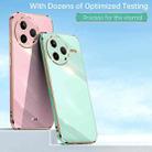 For Redmi K80 XINLI Straight 6D Plating Gold Edge TPU Phone Case(Mint Green) - 2