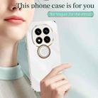For Redmi Note 14 Pro+ 5G XINLI Straight 6D Plating Gold Edge TPU Shockproof Case with Ring Holder(Celestial Blue) - 2